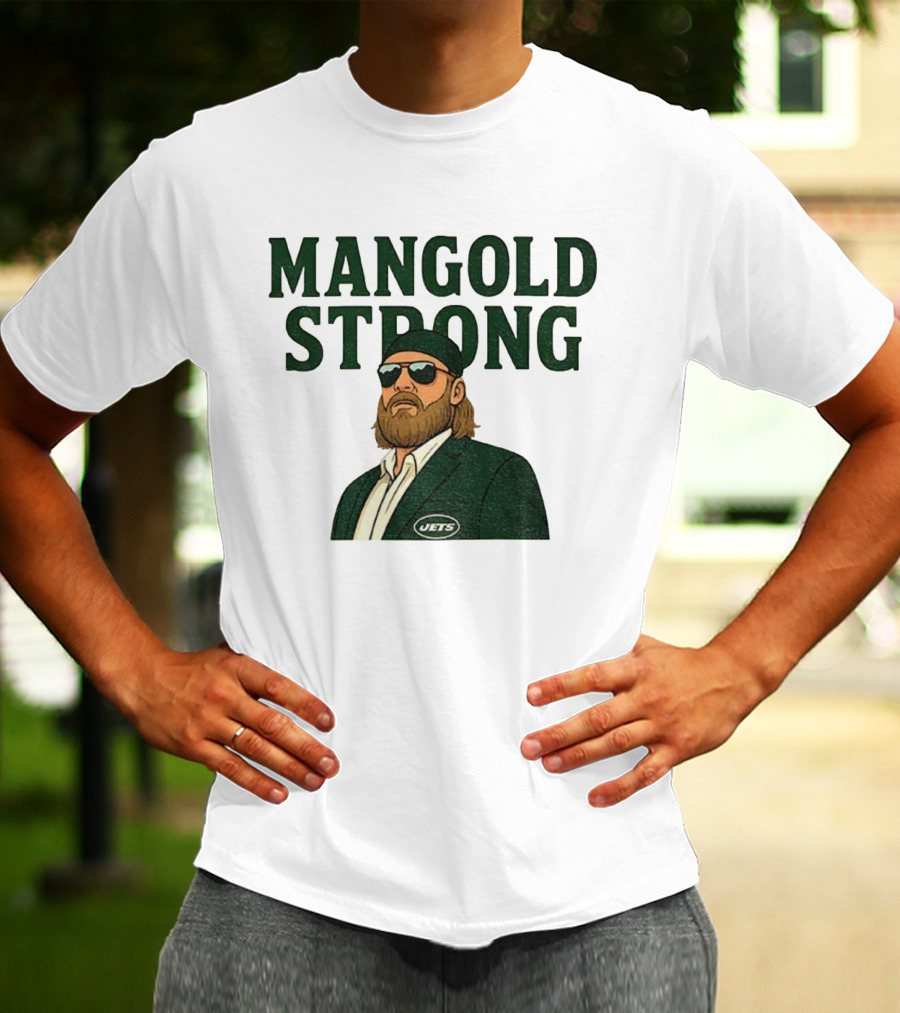 Mangold Strong New York Jets Nick Mangold Tribute T-Shirt