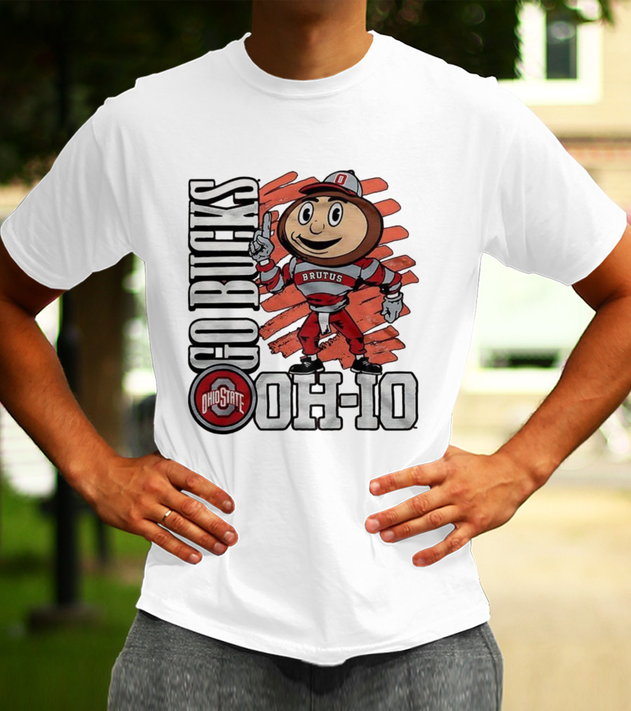 Ohio State Buckeyes Brutus Mascot Go Bucks OH-IO T-Shirt