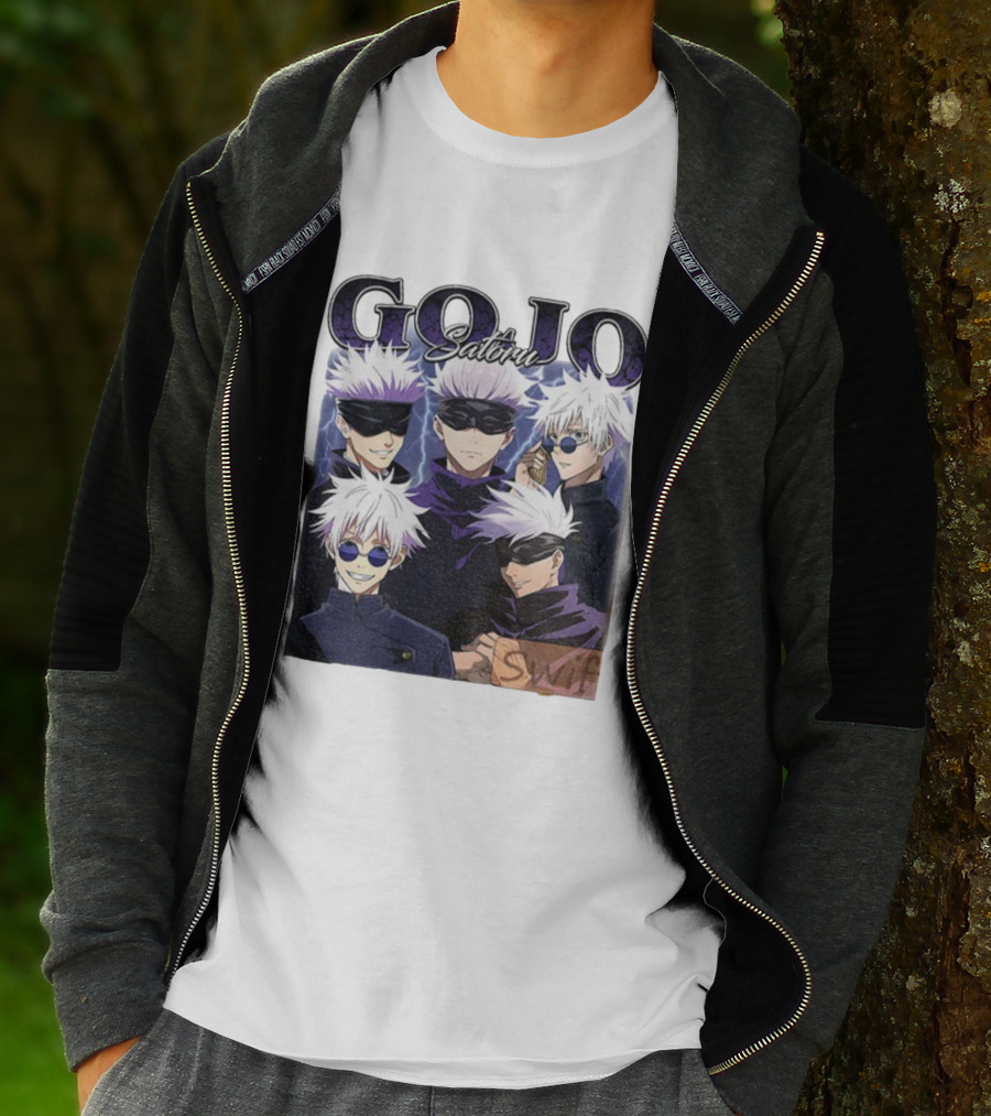 Gojo Satoru Jujutsu Kaisen Characters Anime Manga Fans T-Shirt