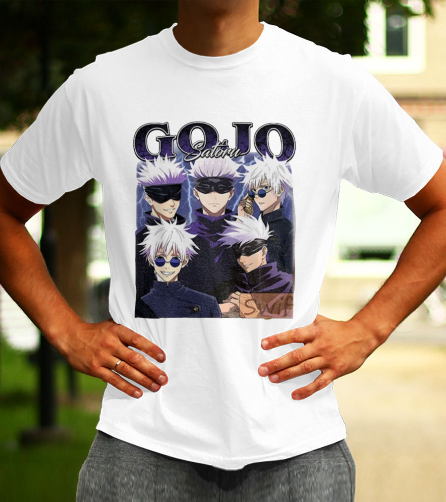 Gojo Satoru Jujutsu Kaisen Characters Anime Manga Fans T-Shirt