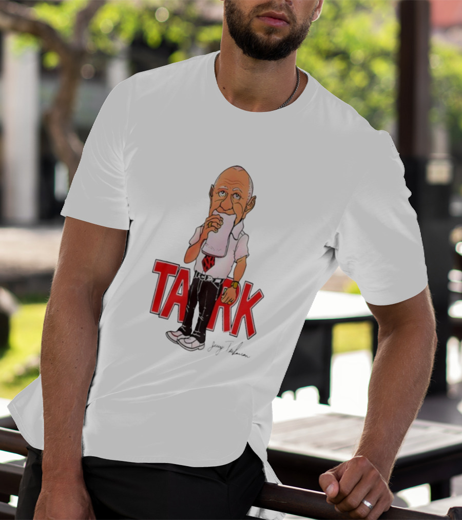 Jerry Tarkanian UNLV Runnin' Rebels TARK Shark Coach Caricature T-Shirt