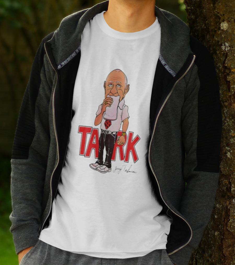 Jerry Tarkanian UNLV Runnin' Rebels TARK Shark Coach Caricature T-Shirt