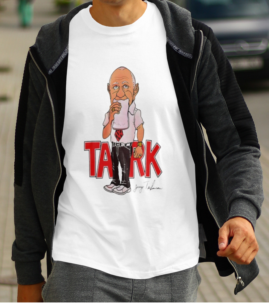 Jerry Tarkanian UNLV Runnin' Rebels TARK Shark Coach Caricature T-Shirt