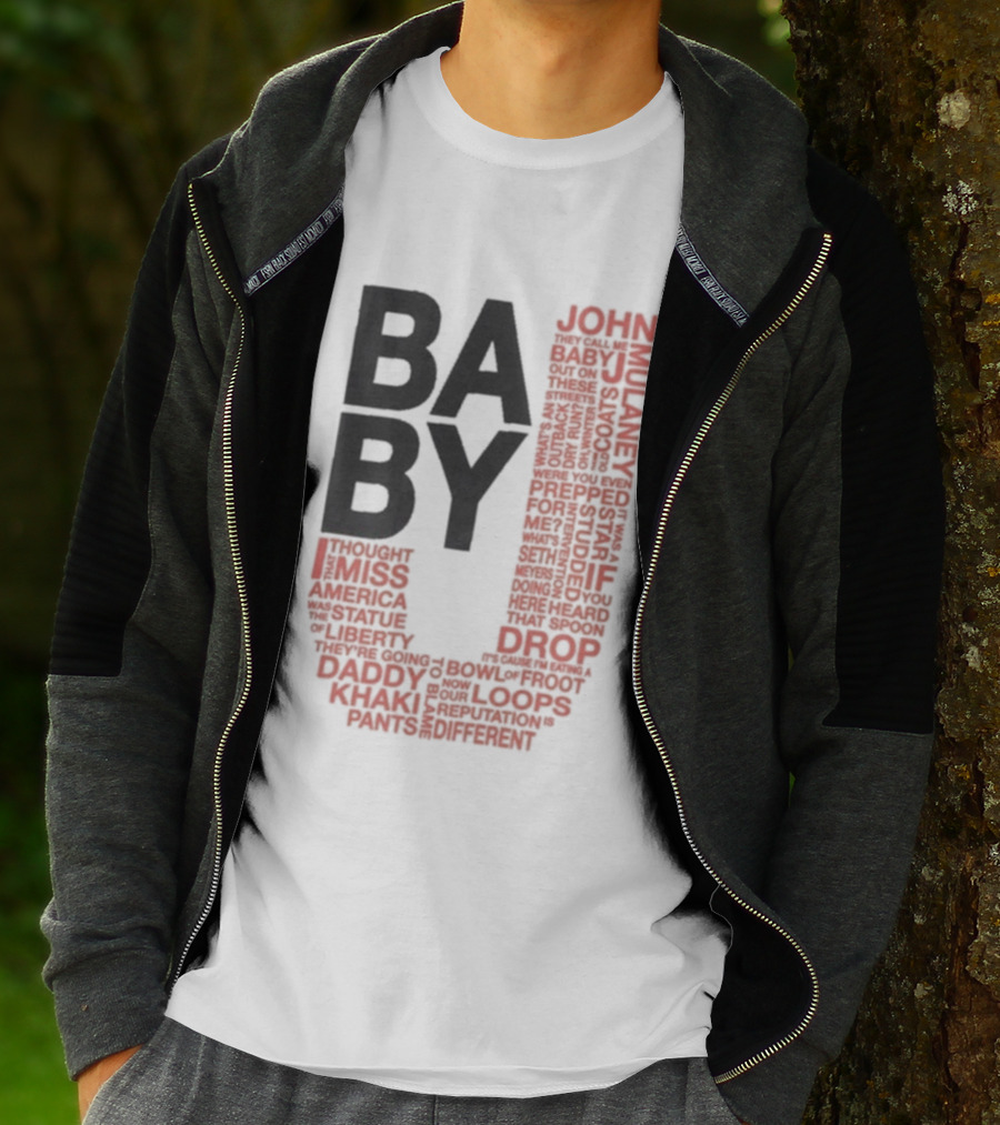 John Mulaney BABY J Tour Words And Quotes T-Shirt
