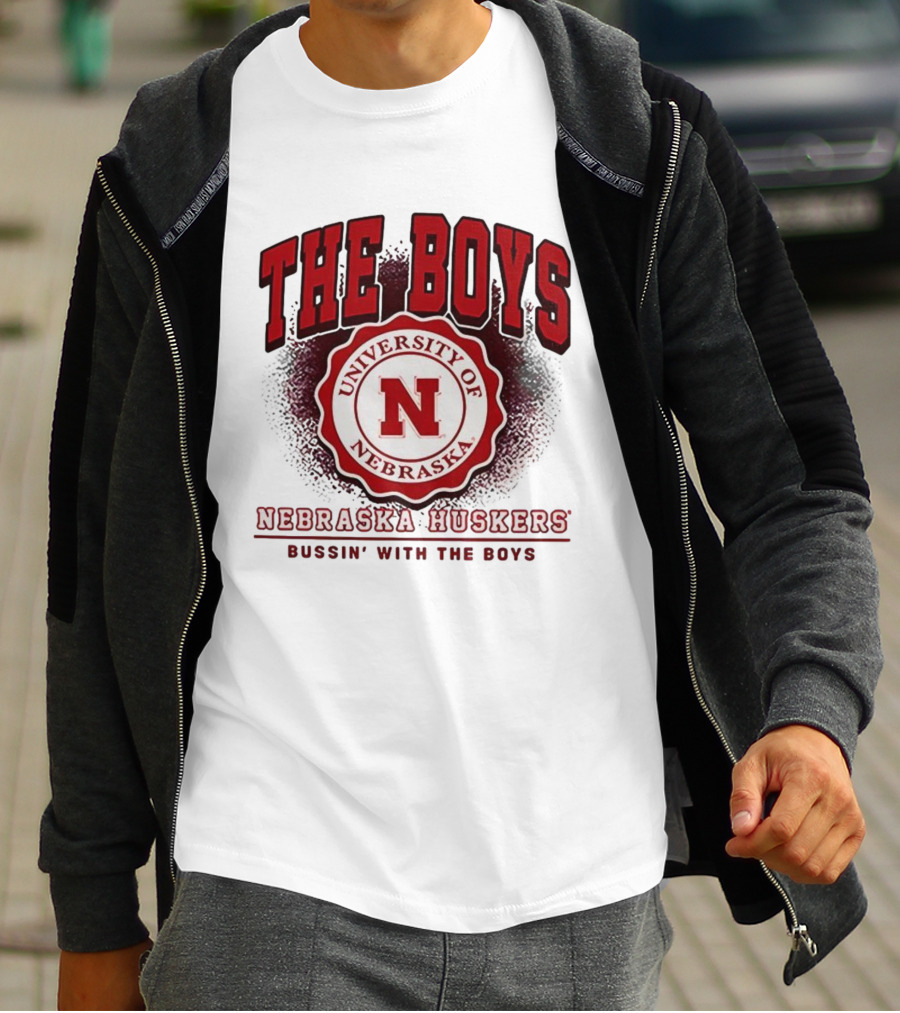 The Boys University Of Nebraska Huskers Bussin' With The Boys T-Shirt