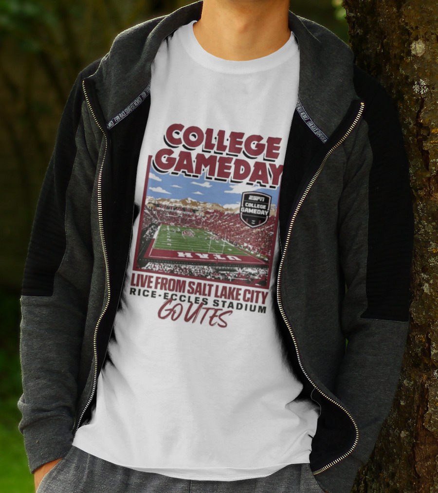 College Gameday Live From Salt Lake City Rice Eccles Stadium Go Utes T-Shirt