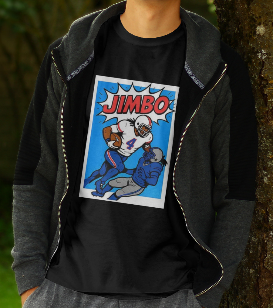 James Cook Jimbo Number 4 Buffalo Bills Football T-Shirt