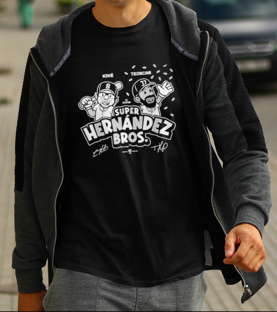 Kike Teoscar Hernandez Bros Super Baseball Duo T-Shirt