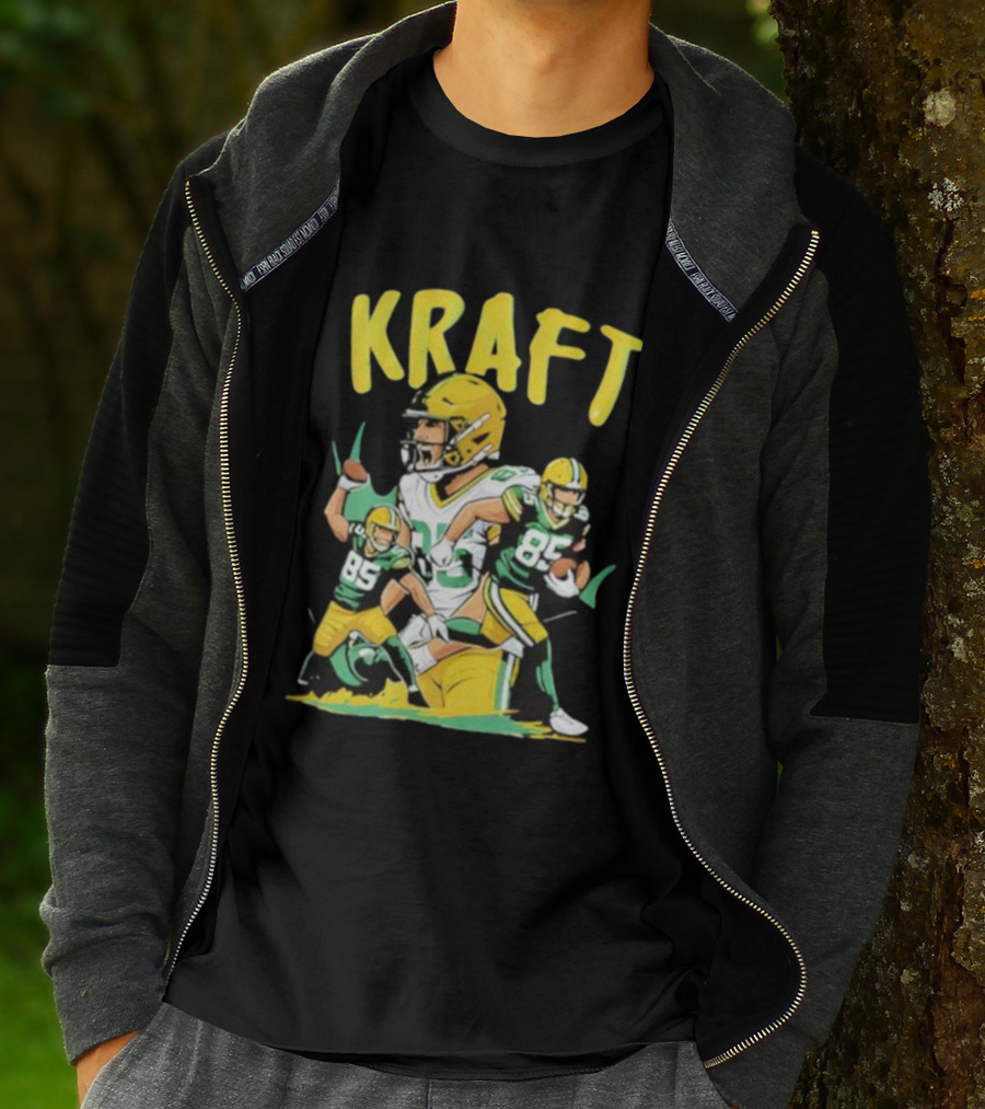 Kraft Football 85 Green Bay Packers Tucker Kraft T-Shirt