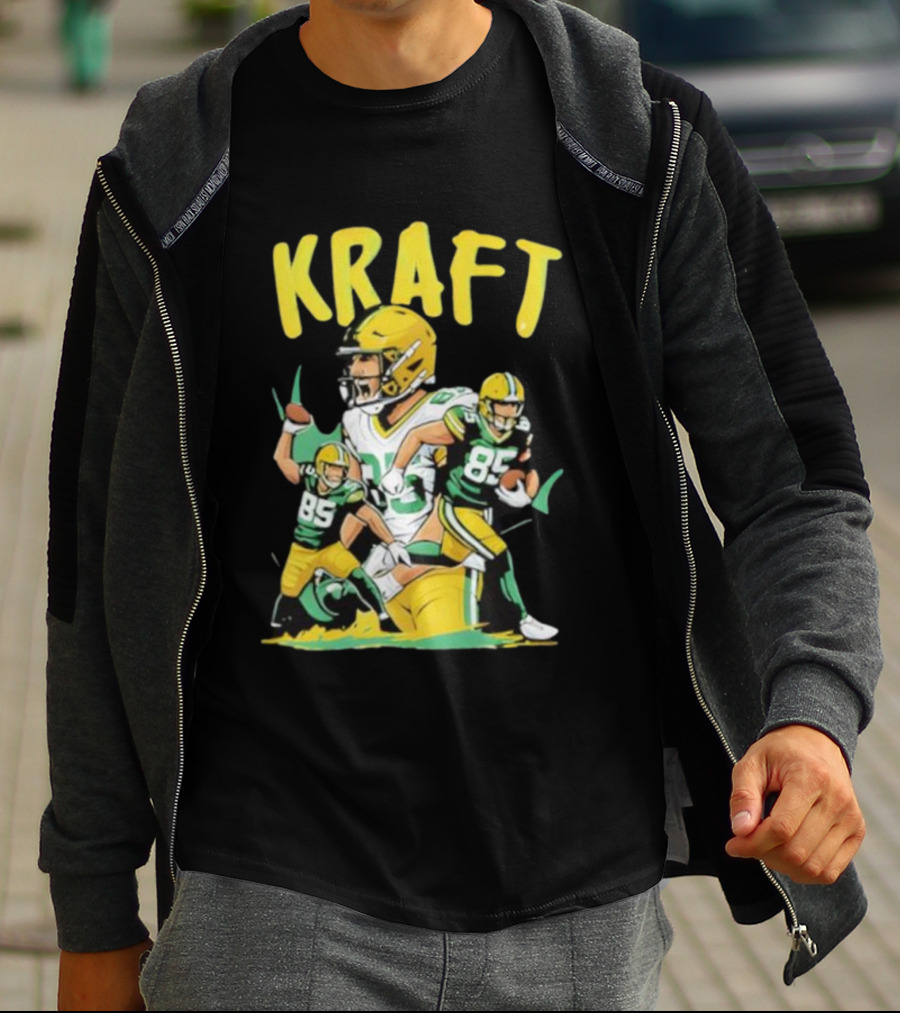 Kraft Football 85 Green Bay Packers Tucker Kraft T-Shirt