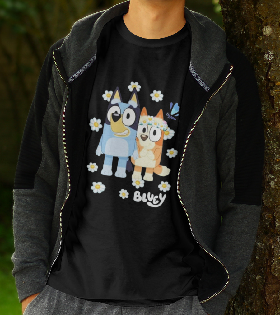 Bluey Flowers And Friends Playful Blossom Adventure T-Shirt