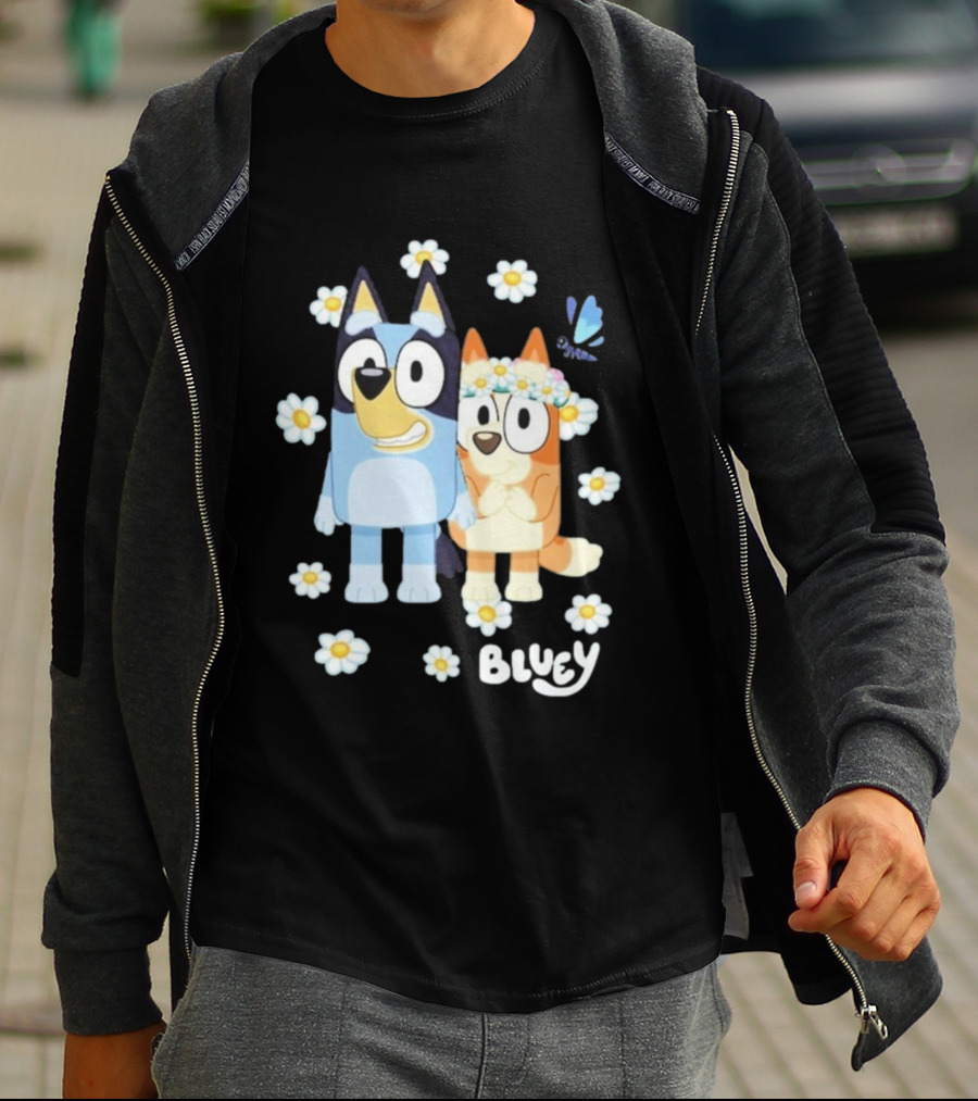 Bluey Flowers And Friends Playful Blossom Adventure T-Shirt