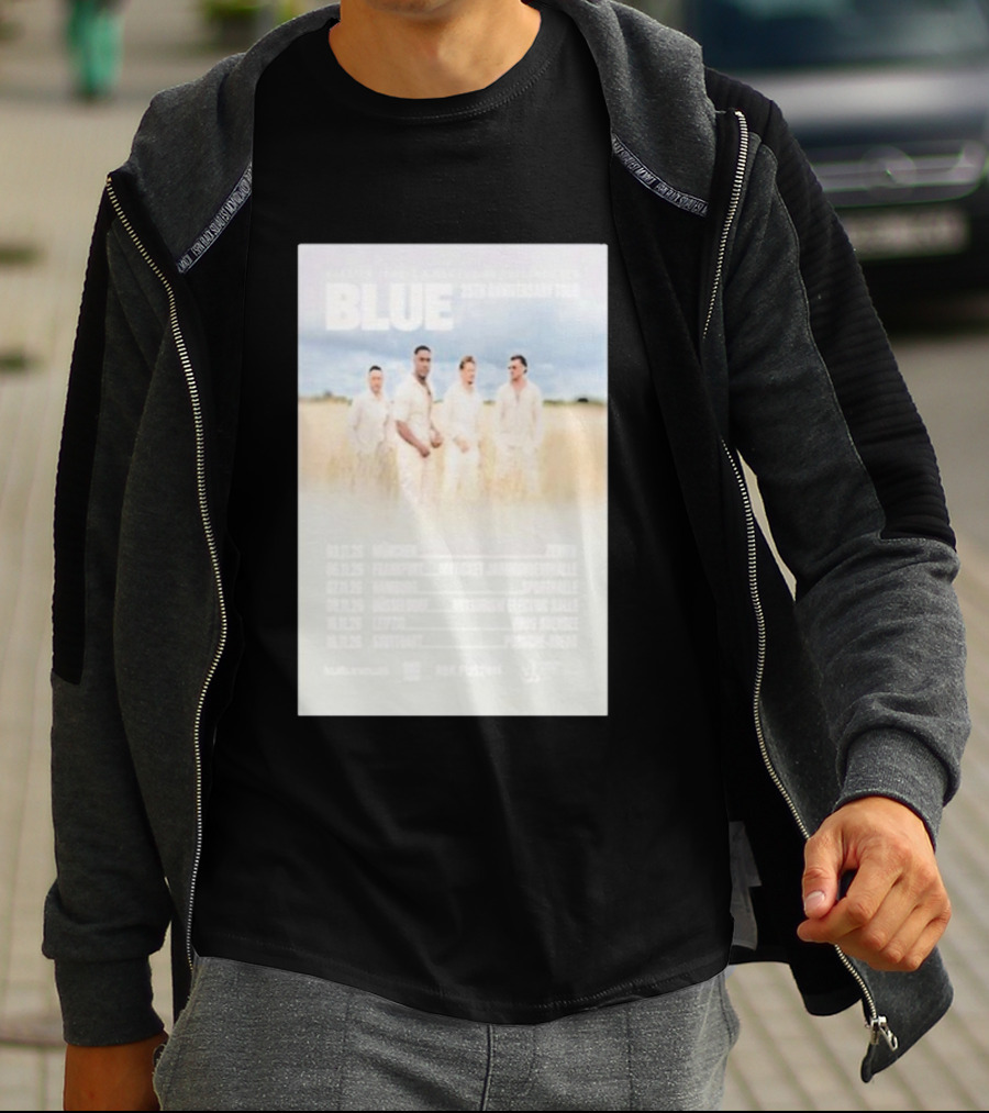 Blue 25th Anniversary Tour Munich Frankfurt Hamburg Dusseldorf Leipzig Stuttgart 2025 T-Shirt