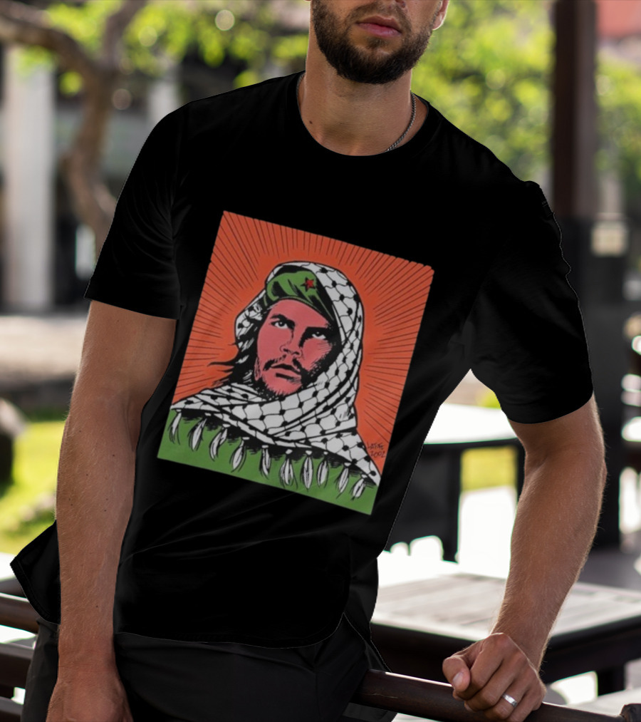 Che Guevara Keffiyeh Artistic Illustration By Latuff 2002 T-Shirt