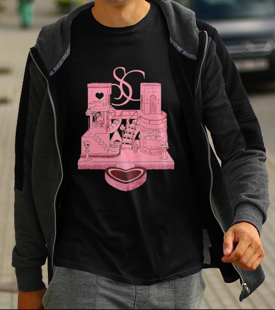 Sabrina Carpenter Do You Want The House Tour SC Vintage Heart Design T-Shirt