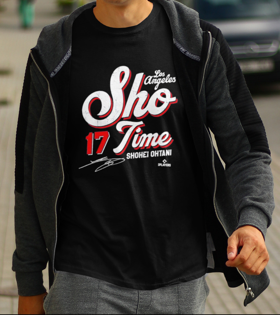 Los Angeles Sho Time 17 Shohei Ohtani Signature T-Shirt