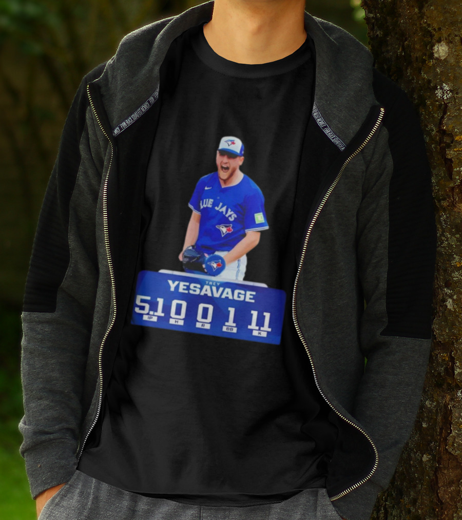 Trey Yesavage Toronto Blue Jays MLB Player World Series 2025 5.1 IP 0 H 1 R 11 K T-Shirt