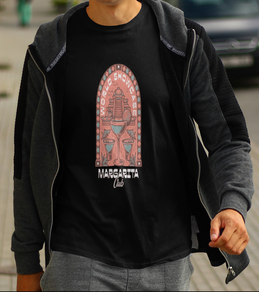 World Showcase Margarita Club Pyramid And Cocktails T-Shirt