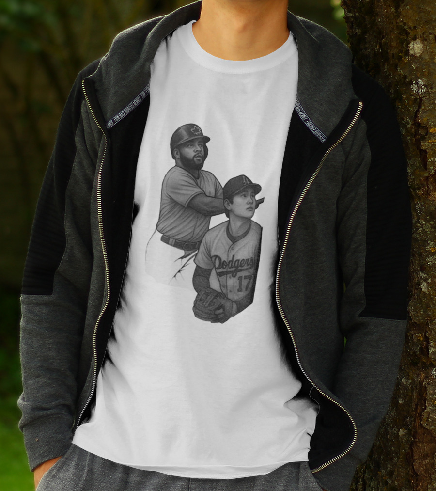 Vladdy Guerrero Jr. Shohei Ohtani Dodgers World Series Baseball Moment T-Shirt