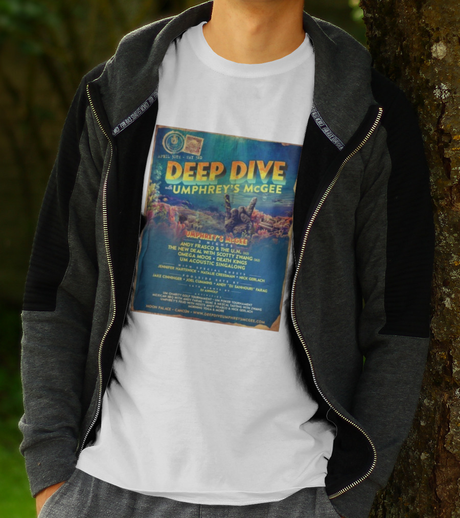 Deep Dive With Umphrey's McGee Cancun April 30th-May 3rd Moon Palace Events T-Shirt