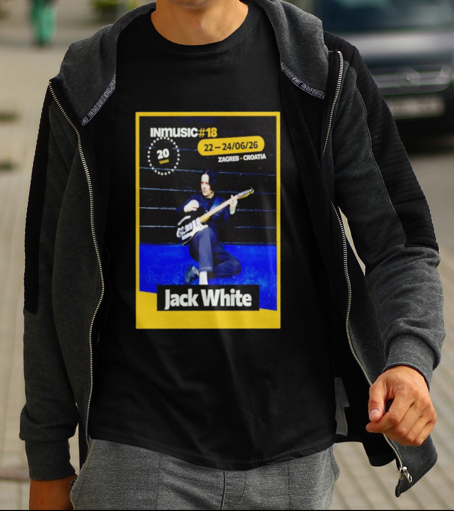 INmusic Festival 2026 Jack White Zagreb Croatia June Concert T-Shirt
