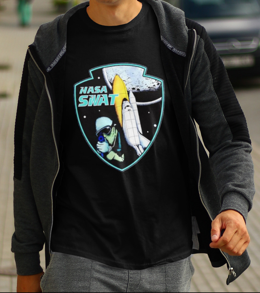 NASA SWAT Moon Mission Space Shuttle Patch T-Shirt