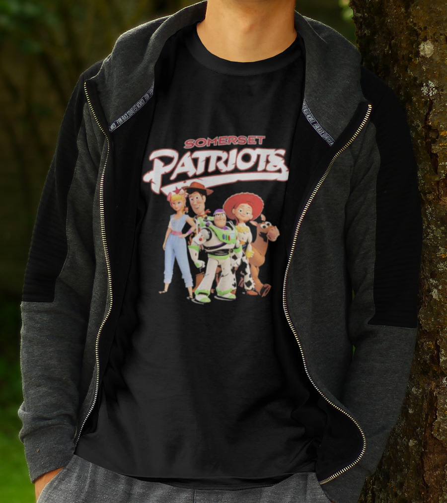 Somerset Patriots Toy Story Buzz Woody Jessie Bo Peep Bullseye T-Shirt