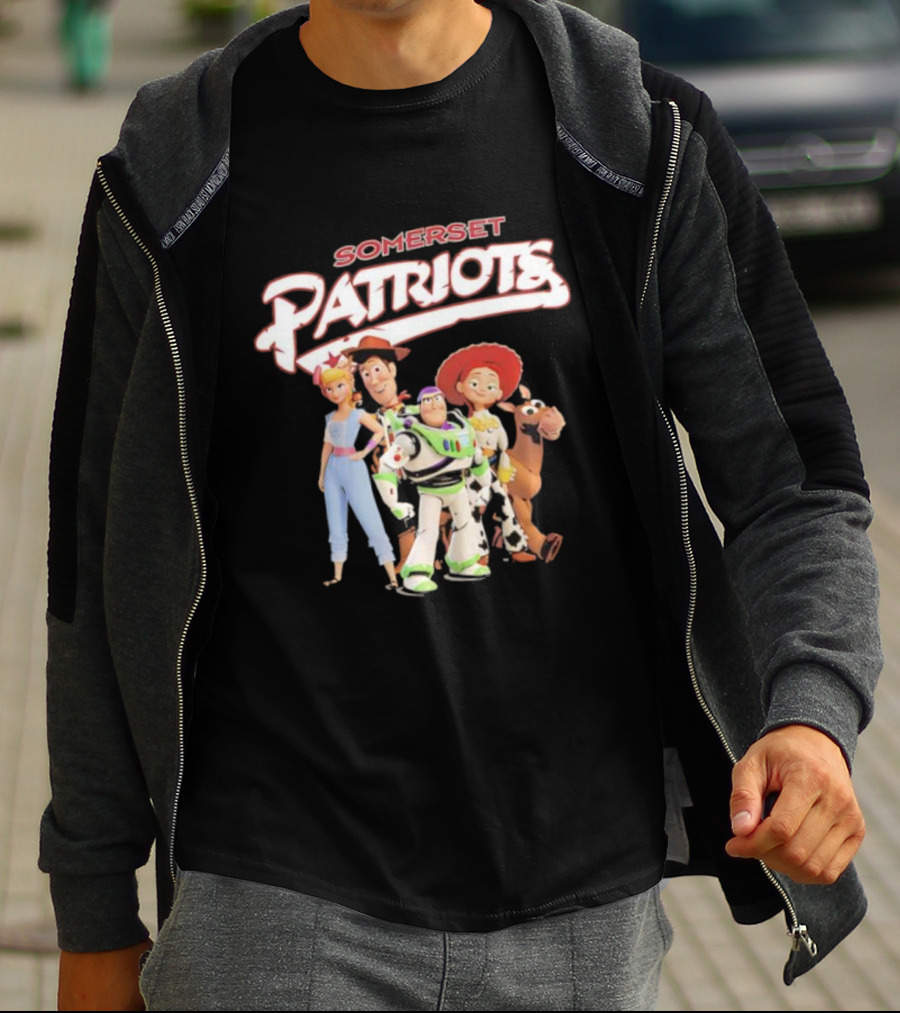 Somerset Patriots Toy Story Buzz Woody Jessie Bo Peep Bullseye T-Shirt
