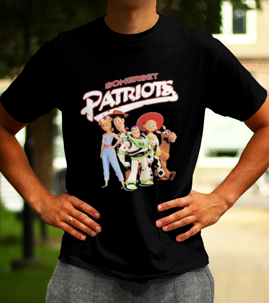 Somerset Patriots Toy Story Buzz Woody Jessie Bo Peep Bullseye T-Shirt