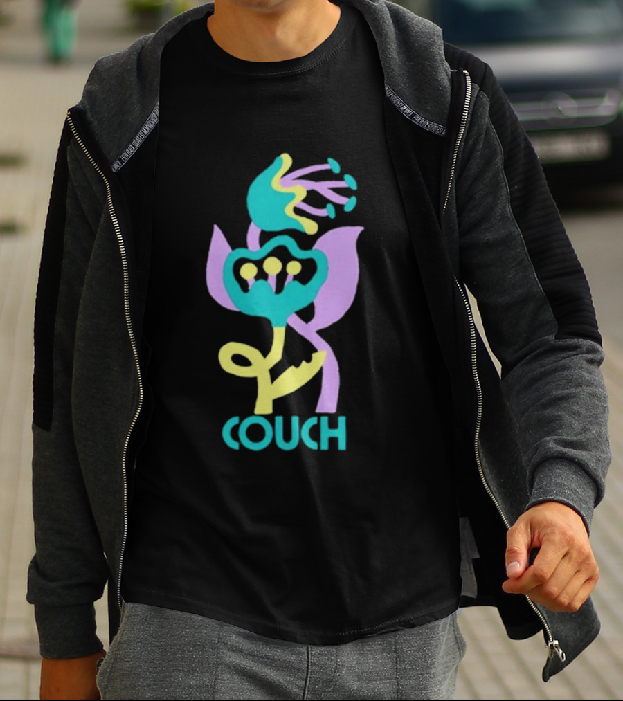 Couch Lily Flower Vibrant Abstract Botanical T-Shirt