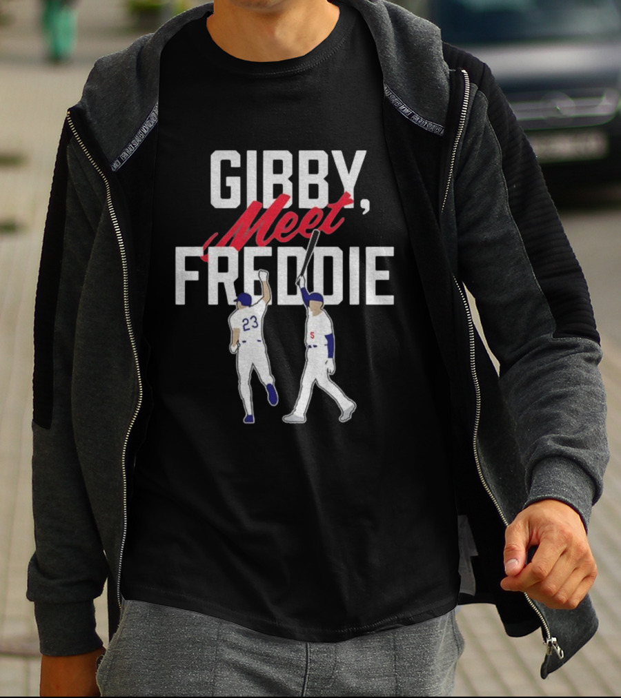 Gibby Meet Freddie Kirk Gibson Freddie Freeman Los Angeles Dodgers MLB 2025 T-Shirt