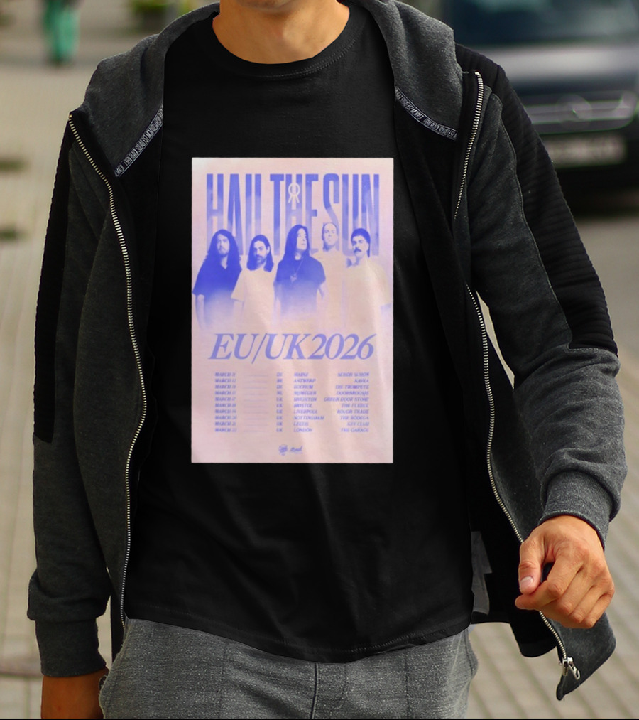 Hail The Sun EU UK 2026 Tour Dates March Concert Venues T-Shirt