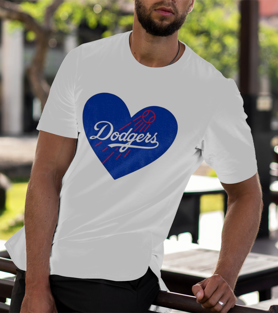 Los Angeles Dodgers Heart MLB Baseball World Series 2025 T-Shirt