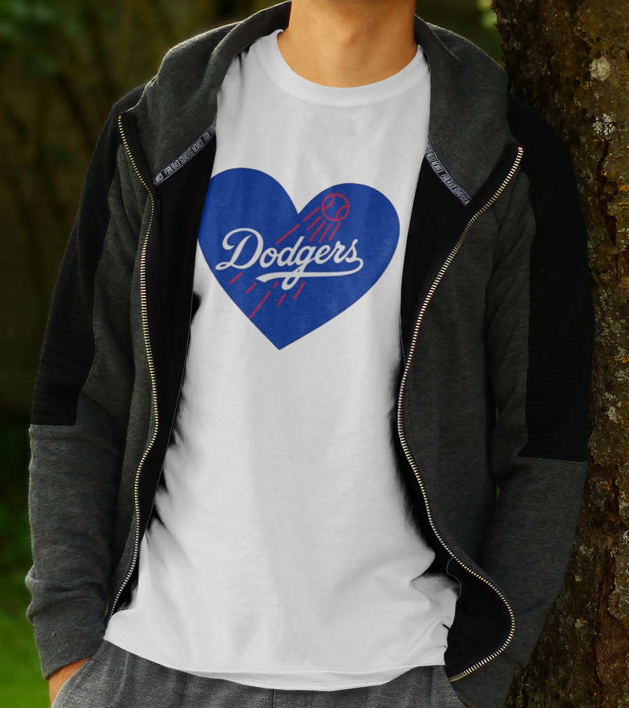 Los Angeles Dodgers Heart MLB Baseball World Series 2025 T-Shirt