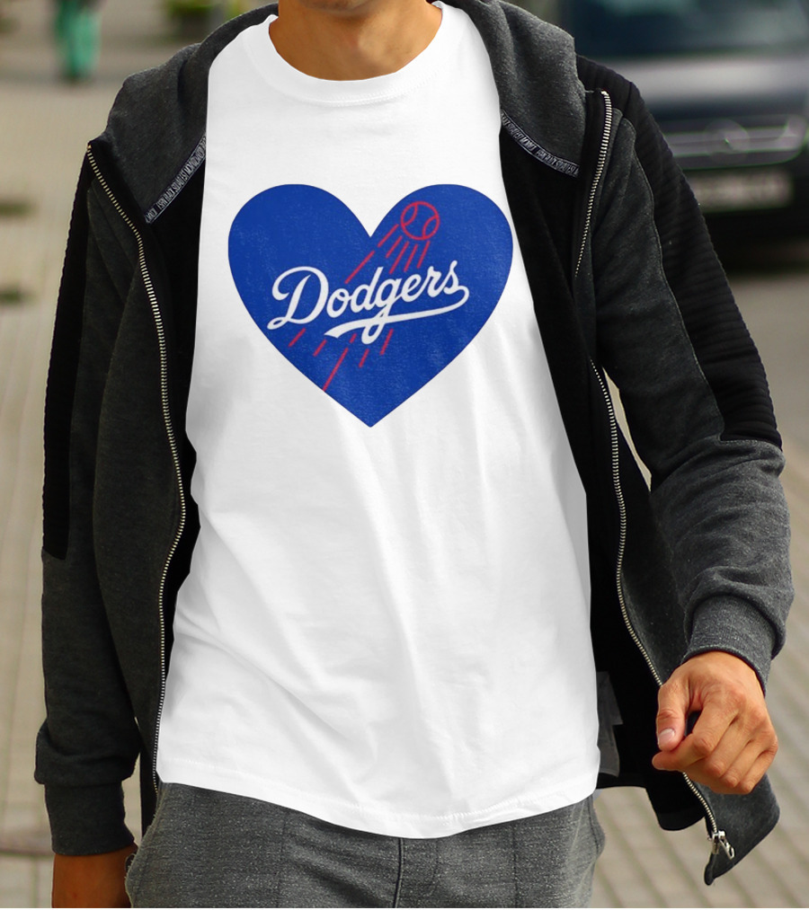 Los Angeles Dodgers Heart MLB Baseball World Series 2025 T-Shirt