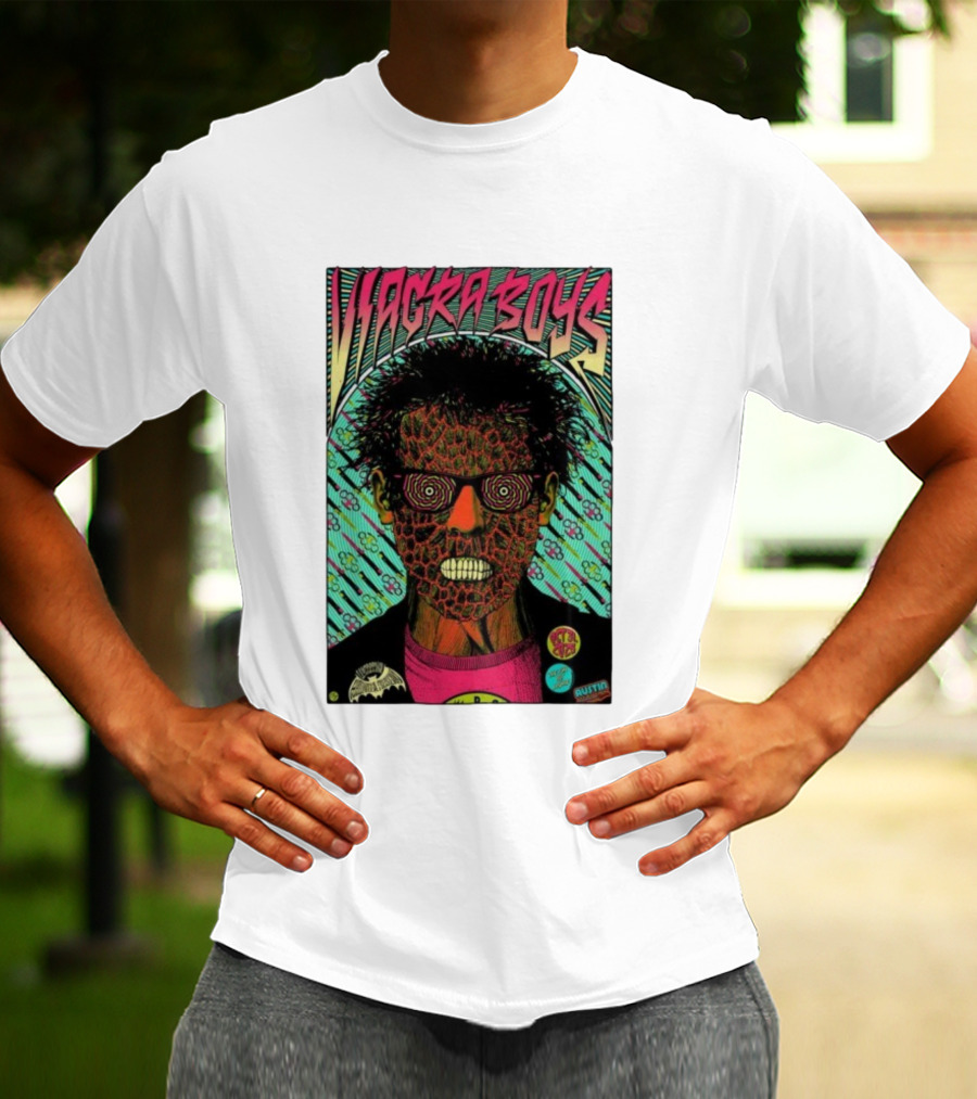 Viagra Boys Concert October 31 2025 The Far Out Lounge Austin Texas Psychedelic Art T-Shirt
