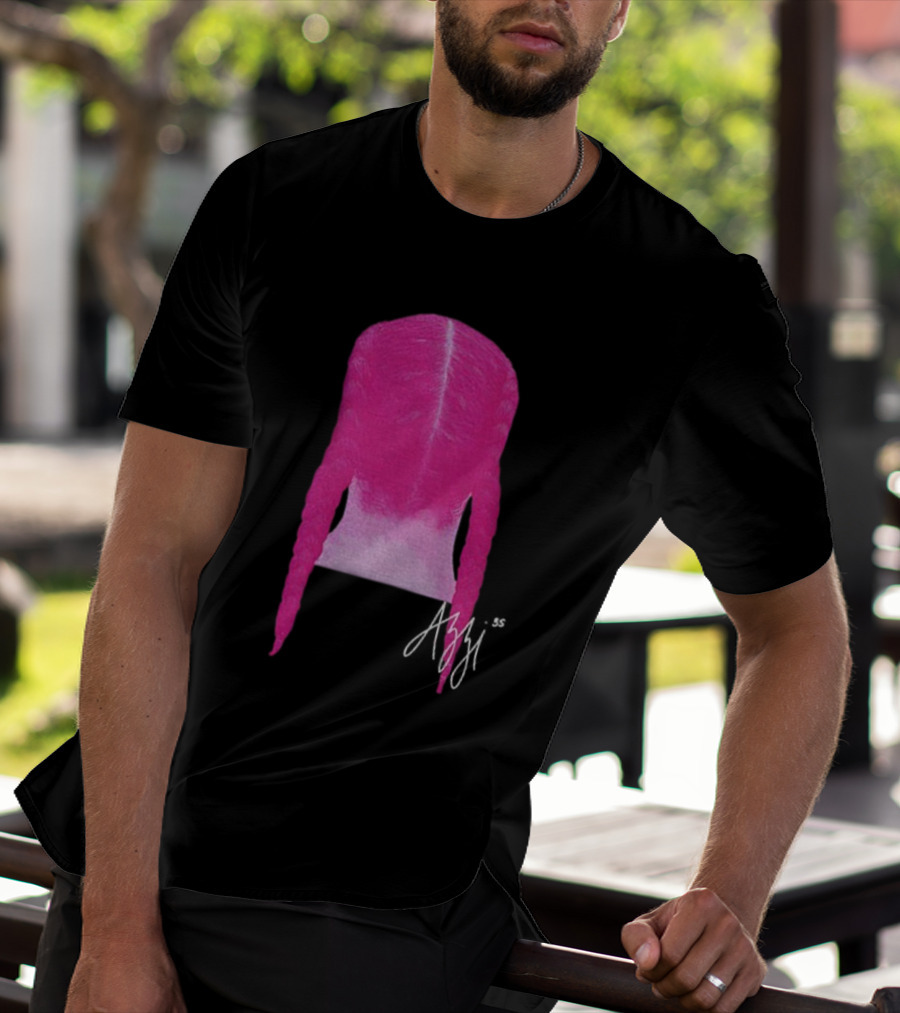 Azzi Fudd Iconic Pink Braid Signature T-Shirt