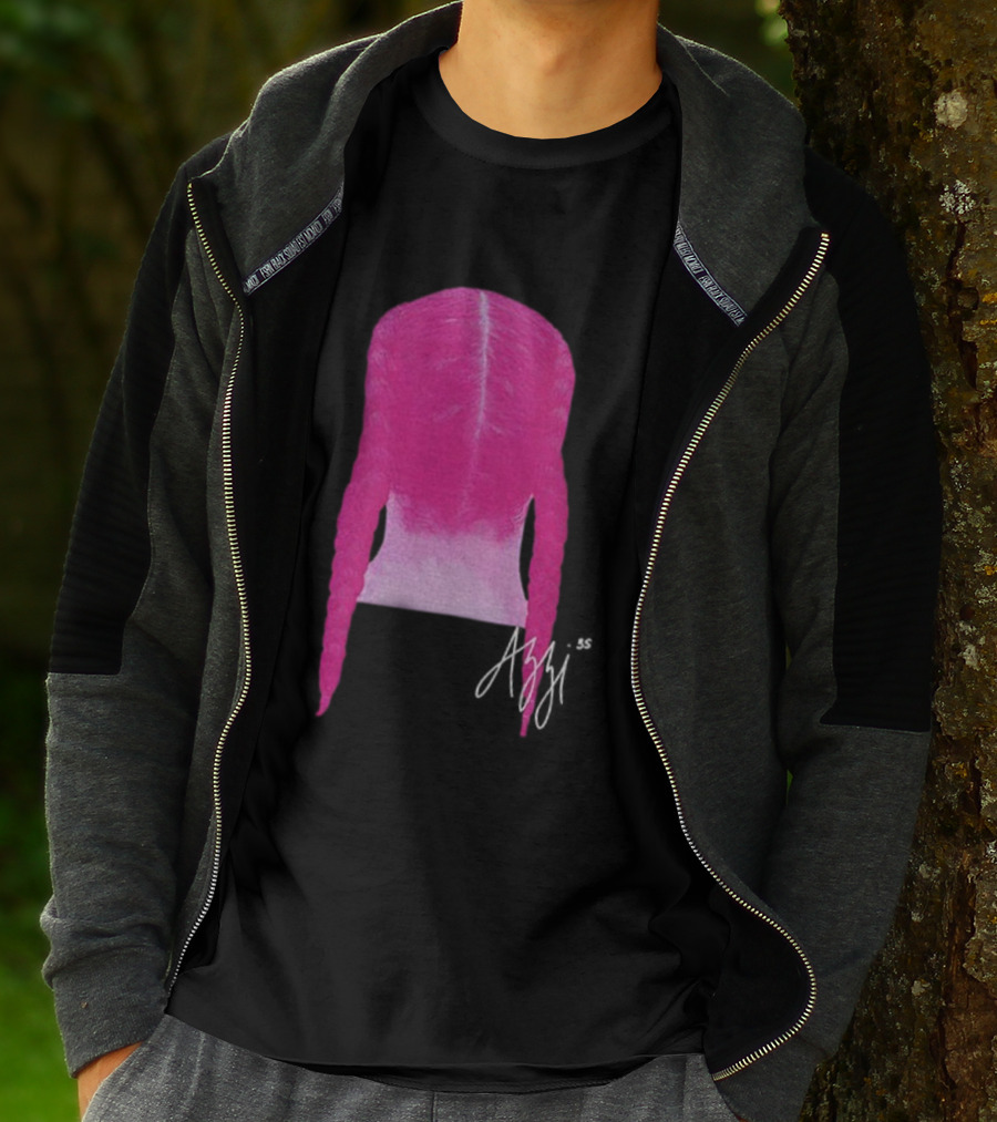 Azzi Fudd Iconic Pink Braid Signature T-Shirt