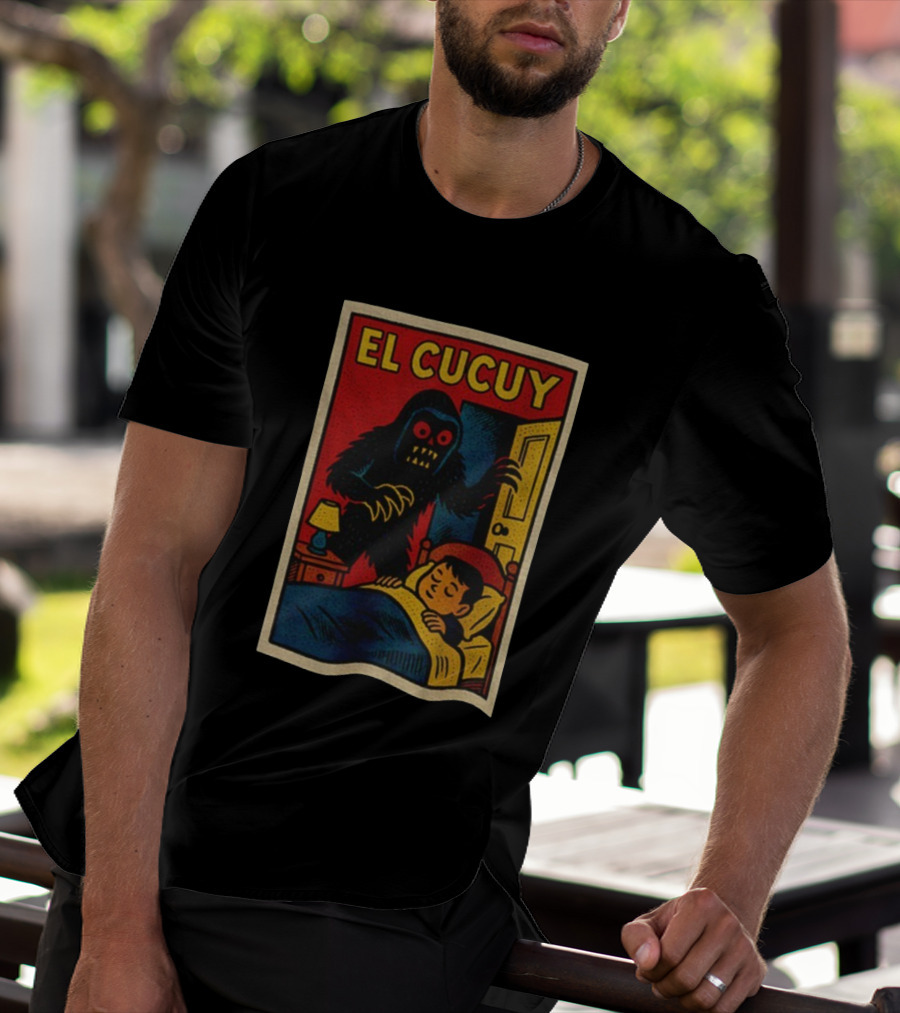 El Cucuy Latin Folklore Boogeyman Retro Comic Cover Nighttime Fright T-Shirt
