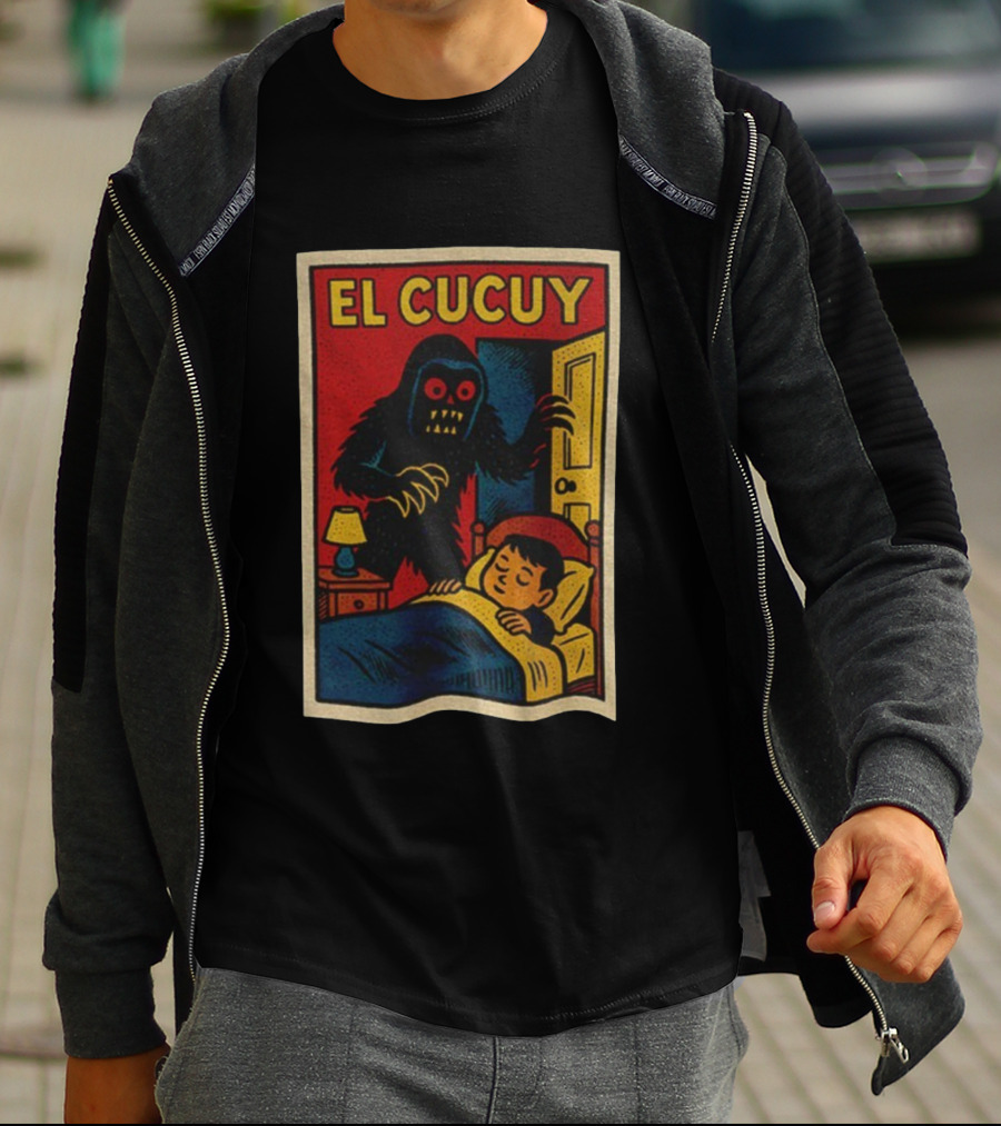 El Cucuy Latin Folklore Boogeyman Retro Comic Cover Nighttime Fright T-Shirt