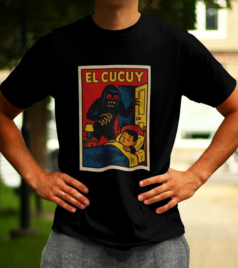 El Cucuy Latin Folklore Boogeyman Retro Comic Cover Nighttime Fright T-Shirt