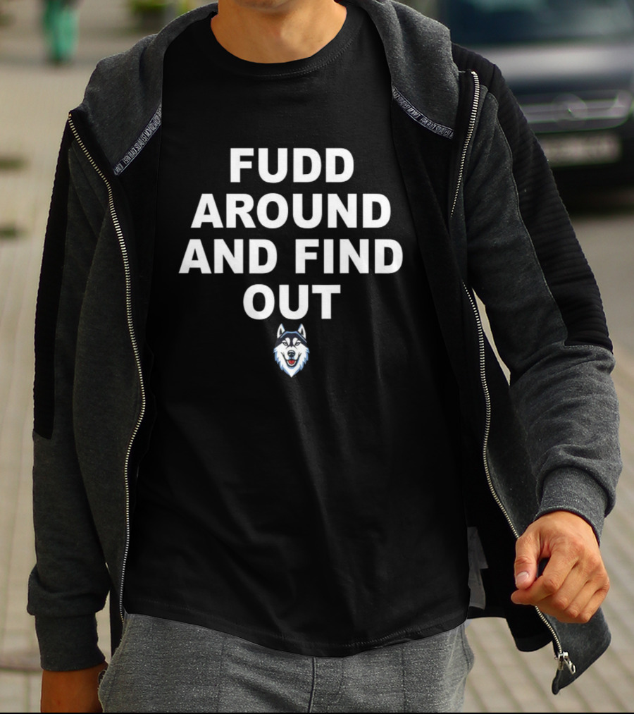 Fudd Around And Find Out Azzi Fudd Takes The Crown Husky Logo T-Shirt