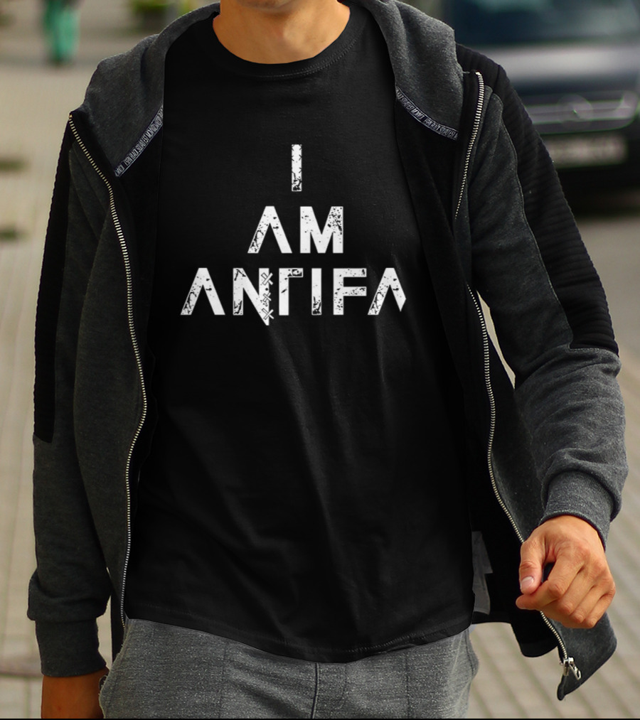 I Am Antifa Political Statement T-Shirt