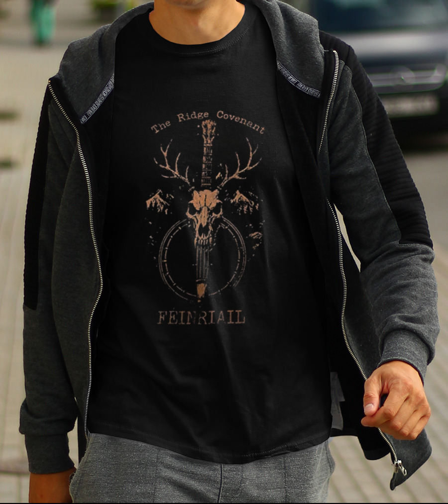 Ridge Covenant Feinriail Resistance Skull Buck Antlers Dagger Art T-Shirt