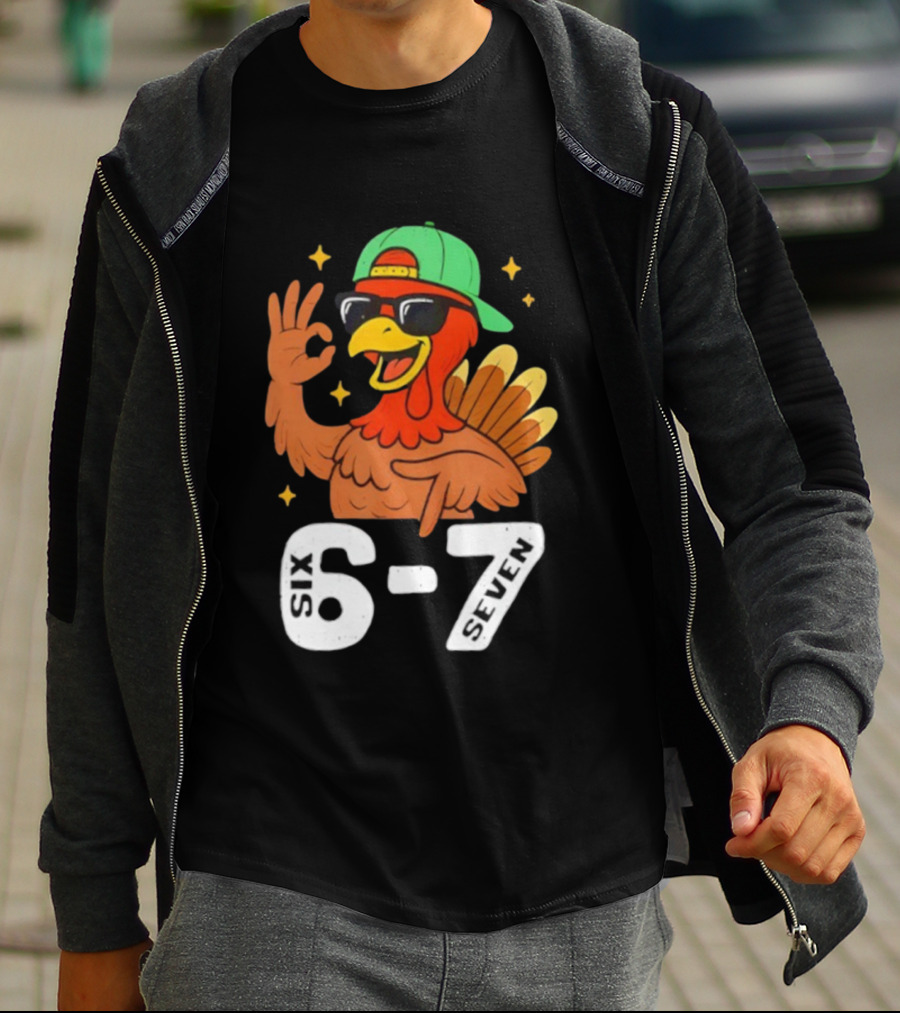 Six Seven Turkey Meme Gen Z Alpha Style T-Shirt