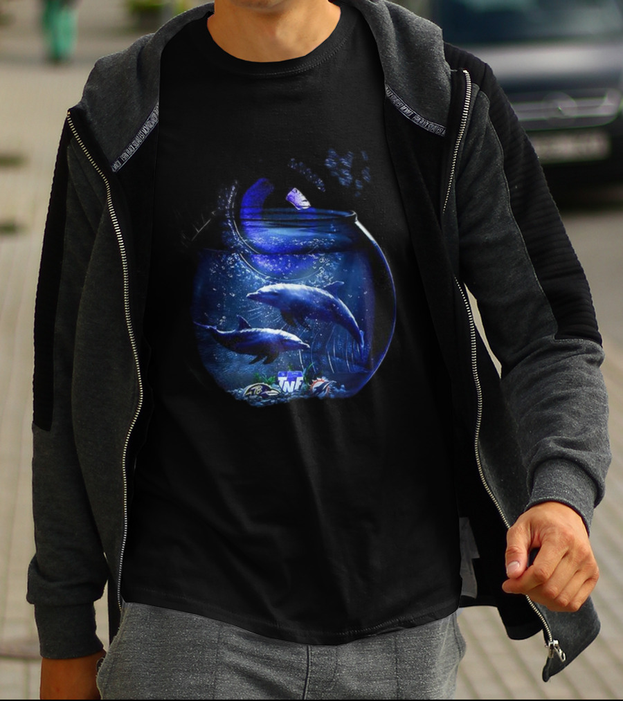 All Eyes On Baltimore Ravens Vs Miami Dolphins NFL 2025 Showdown T-Shirt