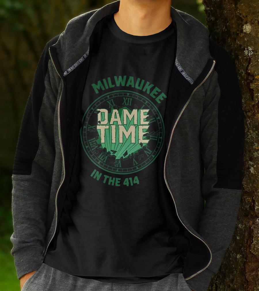 Milwaukee Dame Time In The 414 Basketball Dime Time T-Shirt