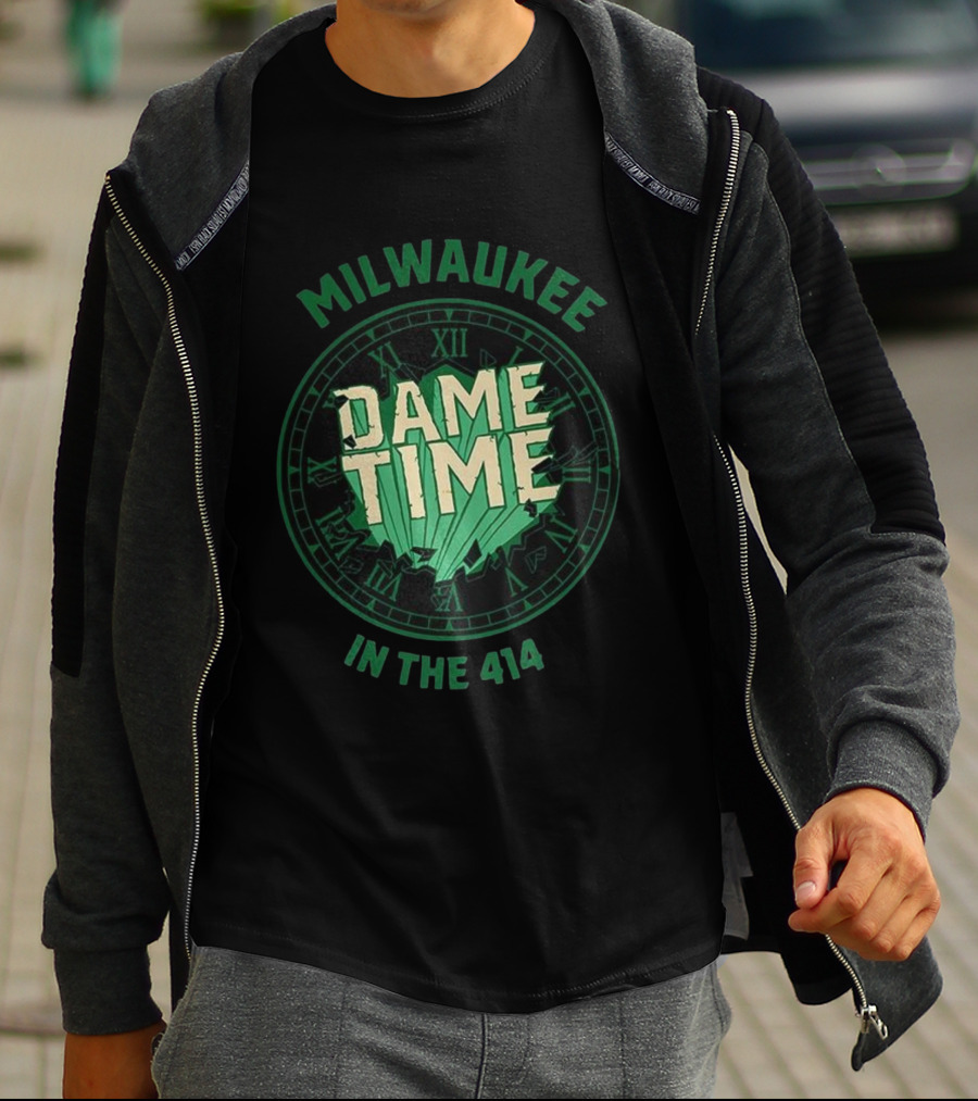Milwaukee Dame Time In The 414 Basketball Dime Time T-Shirt