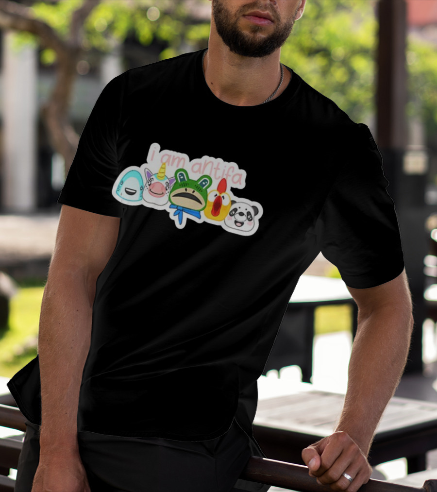 I Am Antifa Frog Portland Animal Protester T-Shirt