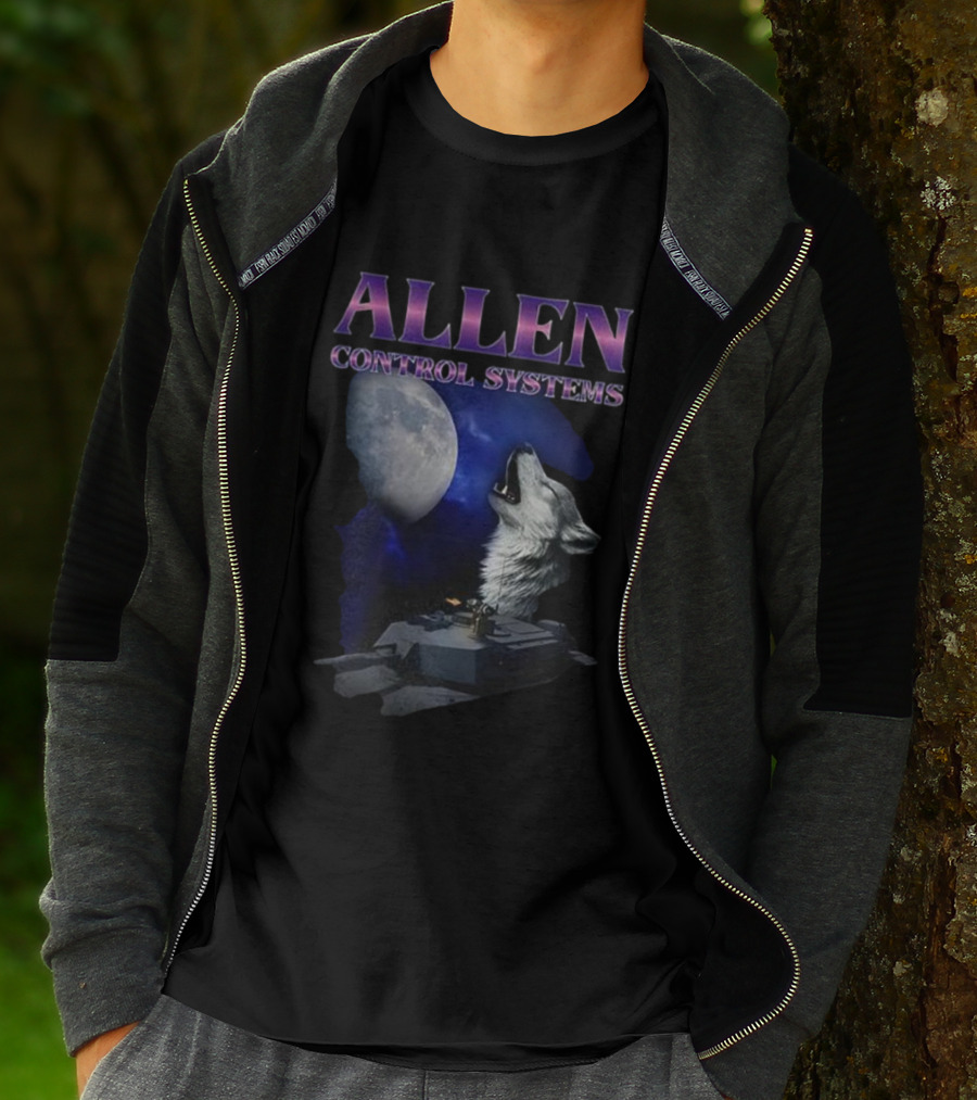 Allen Control Systems Howling Wolf Moon Tank Design T-Shirt